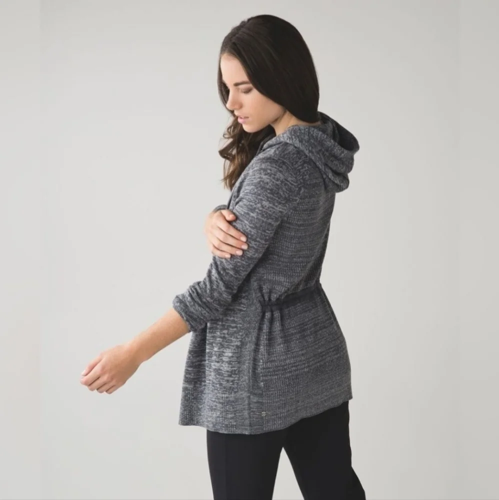 Lululemon Gray Peace Of Mind Cardigan Sweater